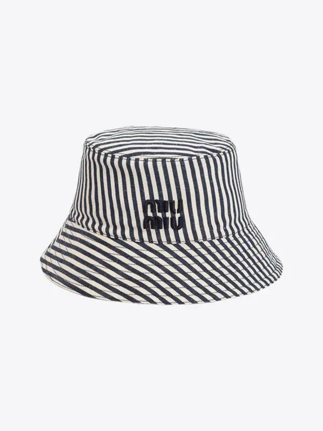 Reversible Bucket Hat Pouch Bag Set Baltic Blue - MIU MIU - BALAAN 2