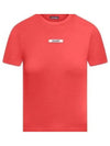 Le Gros Grain Short Sleeve T-Shirt Red - JACQUEMUS - BALAAN 2