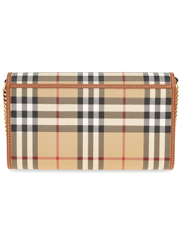 Check Chain Strap Long Wallet Beige - BURBERRY - BALAAN 4