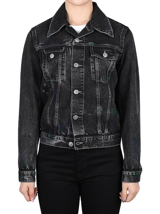 Paint Denim Jacket Black - MAISON MARGIELA - BALAAN 2