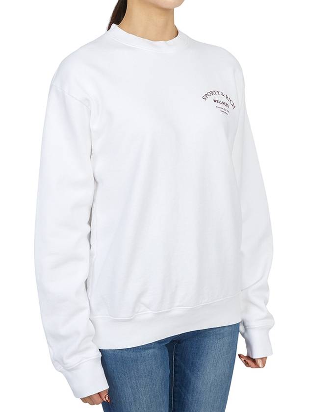 Studio Crew Neck Cotton Sweatshirt White - SPORTY & RICH - BALAAN 4