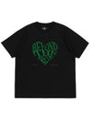 RETRO HEART T SHIRTS BLACK - POLYGRAM - BALAAN 4