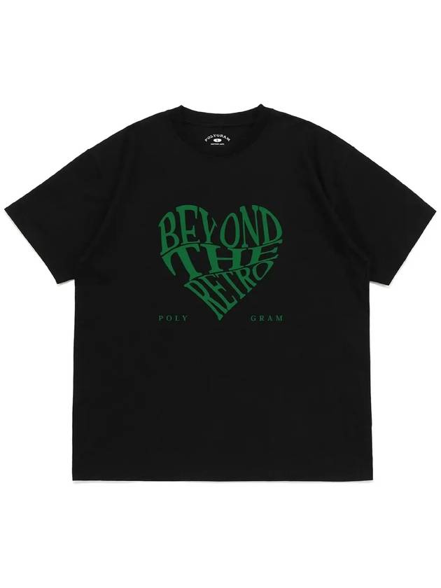 RETRO HEART T SHIRTS BLACK - POLYGRAM - BALAAN 4