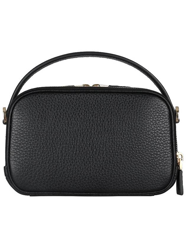 Logo Odette Leather Mini Shoulder Bag Black - PRADA - BALAAN 6