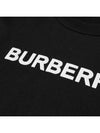 Front Logo Print Sweatshirt Black - BURBERRY - BALAAN 3