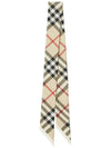 Skinny Check Silk Scarf Archive Beige - BURBERRY - BALAAN 2