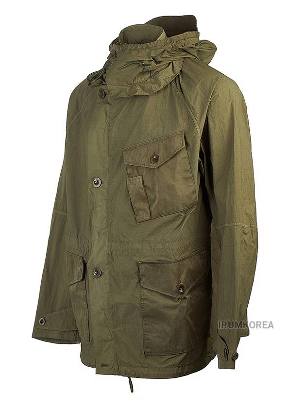 Mid Layer Flap Pocket Hooded Jacket Dark Green - TEN C - BALAAN 3