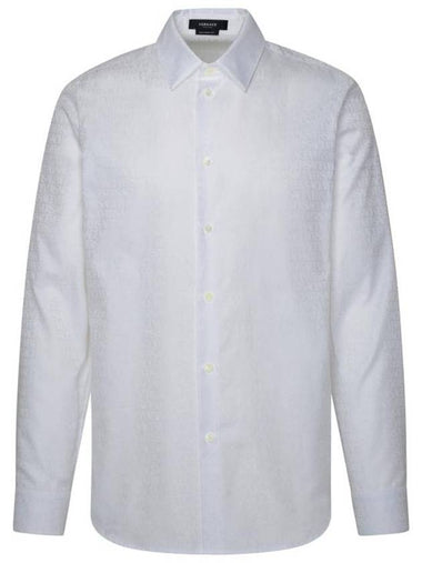 Long Sleeve Shirt 1008574 1A076722W320 White - VERSACE - BALAAN 1