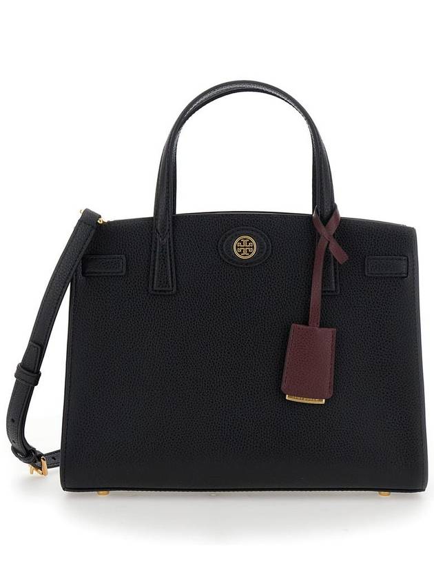 Robinson Small Tote Bag Black - TORY BURCH - BALAAN 2