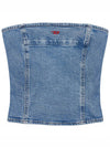 De-Ville Denim Sleeveless Light Blue - DIESEL - BALAAN 9