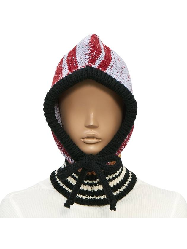 Stripe Balaclava Red - MARNI - BALAAN 3