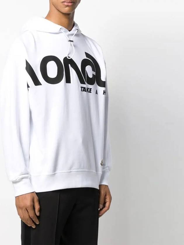 Print Logo Hoodie White - MONCLER - BALAAN 4