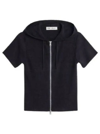 Slim Zip-Up Linen Cardigan Black - OUR LEGACY - BALAAN 2