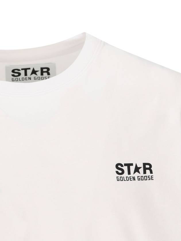 Star Collection Logo Short Sleeve T-Shirt White - GOLDEN GOOSE - BALAAN 4