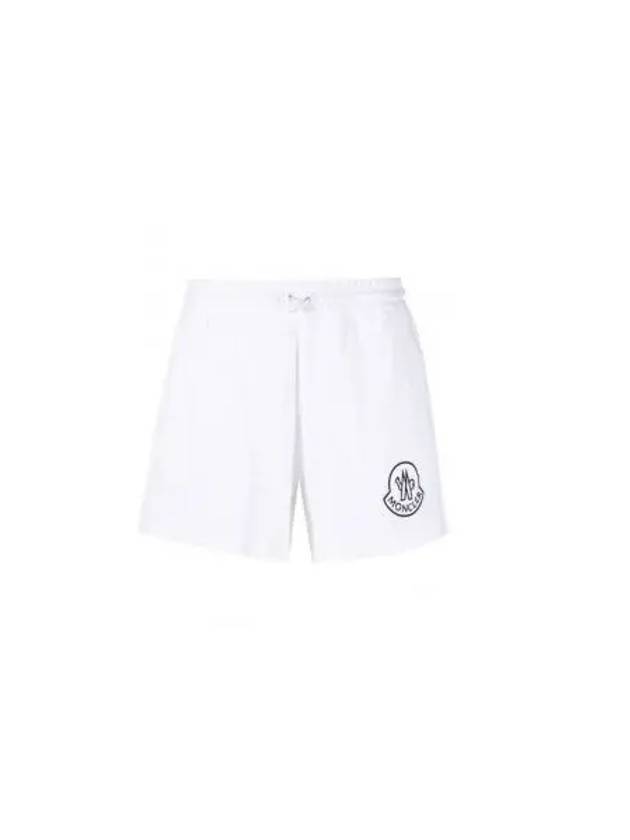 Women's Logo Print Track Shorts White - MONCLER - BALAAN 2