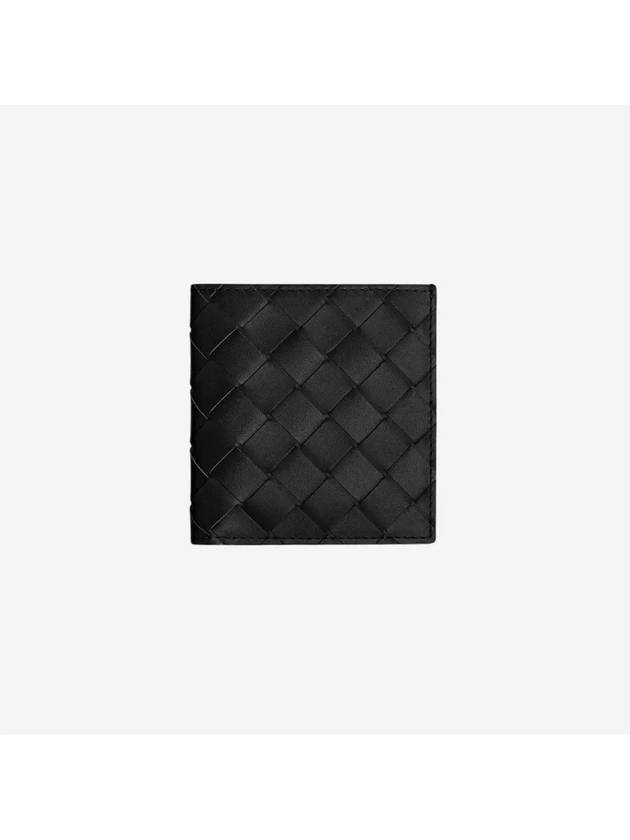 Intrecciato Bifold Half Wallet Black - BOTTEGA VENETA - BALAAN 4