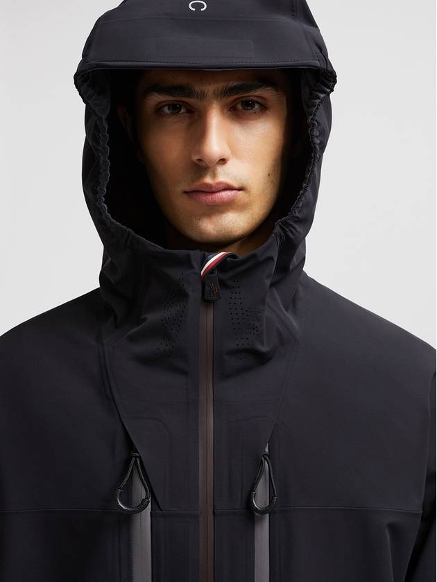 Orden Nylon Zip-Up Hoodie Black - MONCLER - BALAAN 5