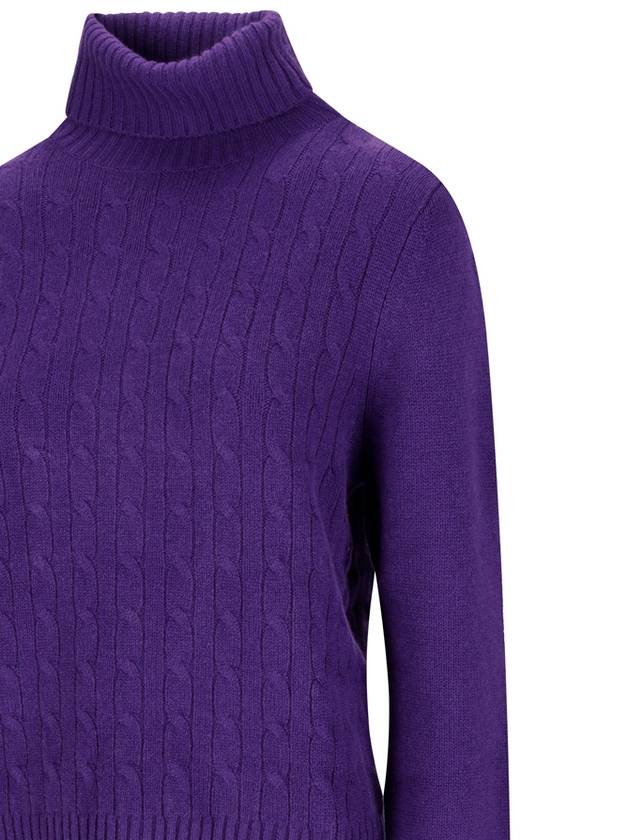 CABLE-KNIT ROLL-NECK SWAETER - ALLUDE - BALAAN 3