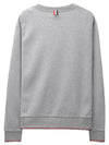 Men's Trimmed Herringbone Cotton Sweatshirt Grey - THOM BROWNE - BALAAN 3