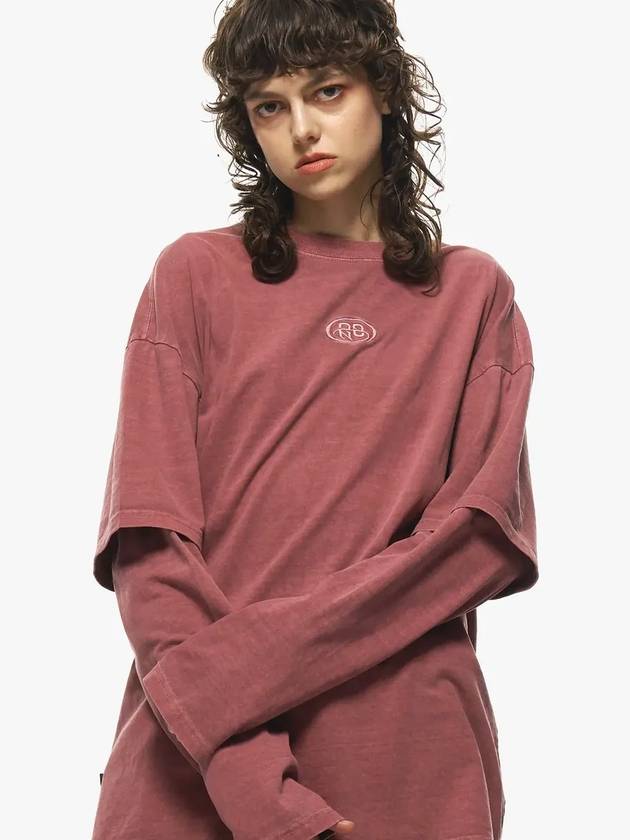 CP Layered Pigment Long Sleeve T-Shirt Dusty Pink - CPGN STUDIO - BALAAN 4