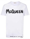 622104 Graffiti lettering logo short sleeve tshirt - ALEXANDER MCQUEEN - BALAAN 1