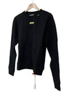 Embroidered Logo Sweatshirt Black - OFF WHITE - BALAAN 4