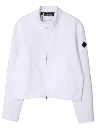 Paraglide Biker Mid Layer Zip-Up Jacket White - J.LINDEBERG - BALAAN 2