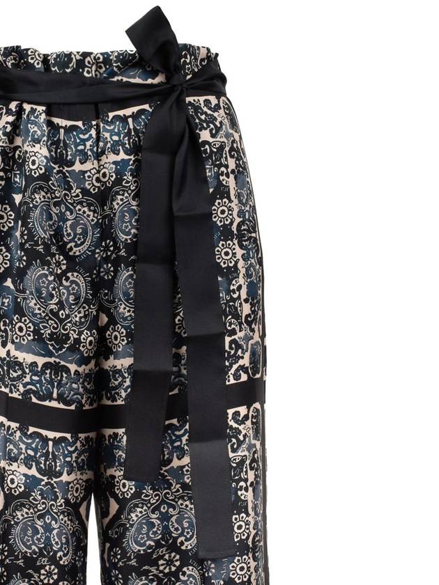 Max Mara Silk Bandana Print Pants - MAX MARA - BALAAN 3