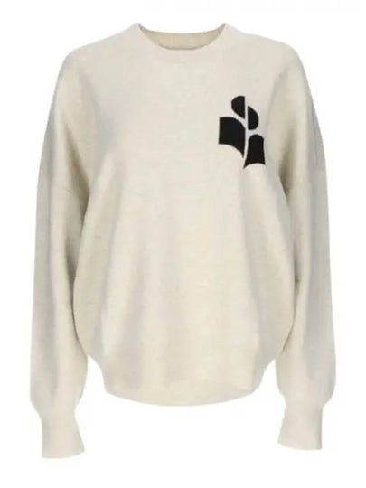 Logo Intarsia Crewneck Sweater Ecru - ISABEL MARANT - BALAAN 2