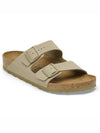 Arizona Big Buckle Slippers Beige - BIRKENSTOCK - BALAAN 2