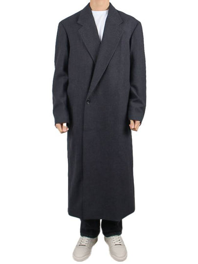 Double Breasted Maxi Single Coat Anthracite - LEMAIRE - BALAAN 2