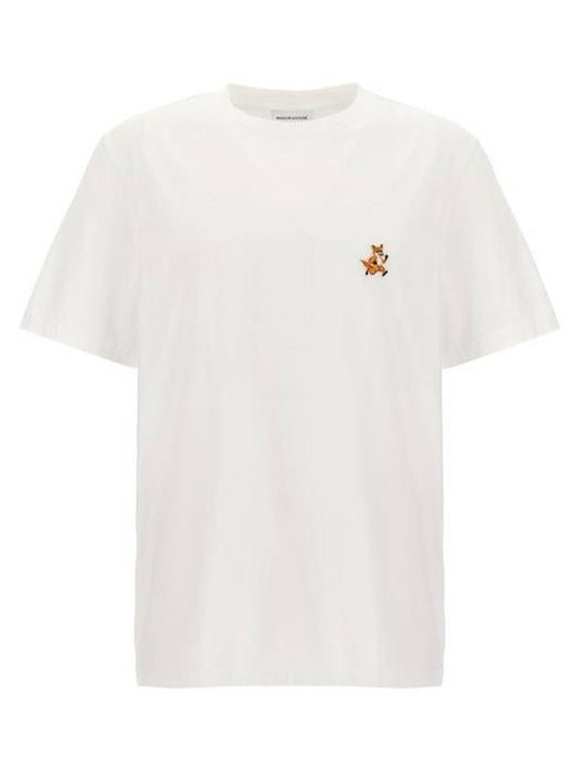 Speedy Fox Patch Comfort Short Sleeve T-Shirt White - MAISON KITSUNE - BALAAN 2