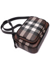 Men's Check Logo Messenger Cross Bag Brown - BURBERRY - BALAAN 6