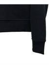 logo print overfit hooded zip-up black - BURBERRY - BALAAN 6