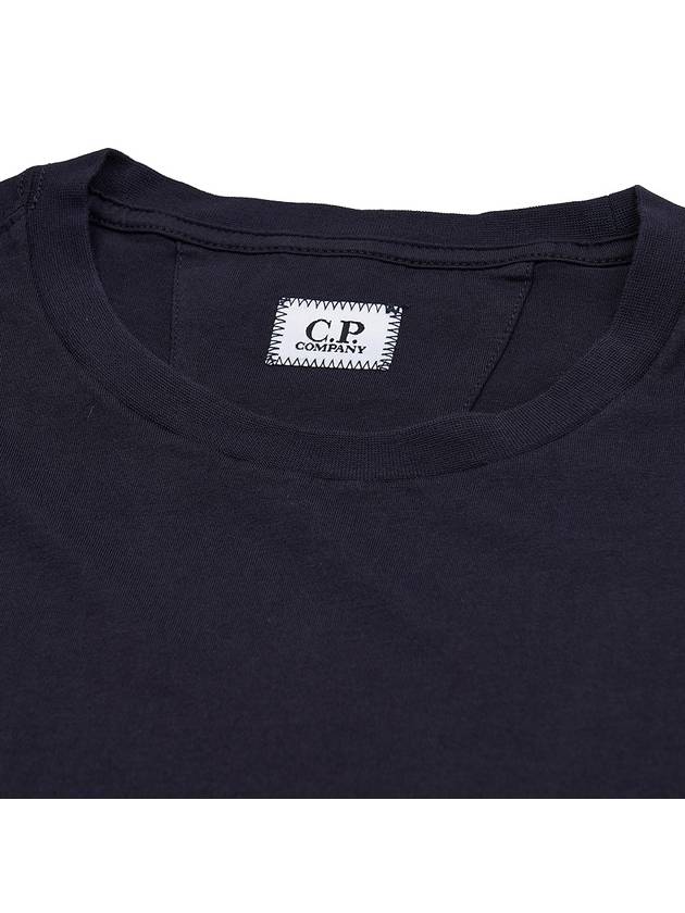 30/1 Jersey Logo Short Sleeve T-Shirt Navy - CP COMPANY - BALAAN 5