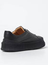 Canvas Platform Low Top Sneakers Black - JIL SANDER - BALAAN 3