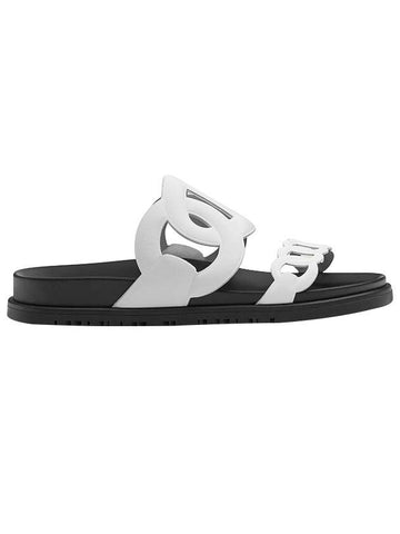 Extra Leather Sandals White - HERMES - BALAAN 1