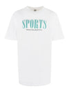 Cotton Crew Neck Short Sleeve T-Shirt White - SPORTY & RICH - BALAAN 1