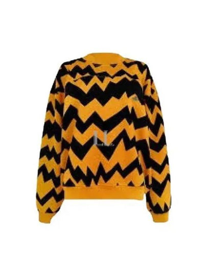 Fresh Crew Neck Cotton Sweatshirt Zig Zag - VIVIENNE WESTWOOD - BALAAN 2