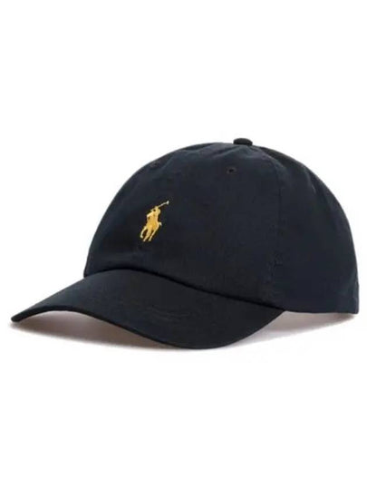 Pony Embroidered Logo Twill Ball Cap Black - POLO RALPH LAUREN - BALAAN 2