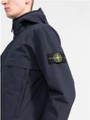 Men's Soft Shell Pure Insulation Technology Primaloft Hooded Jacket Navy - STONE ISLAND - BALAAN 3