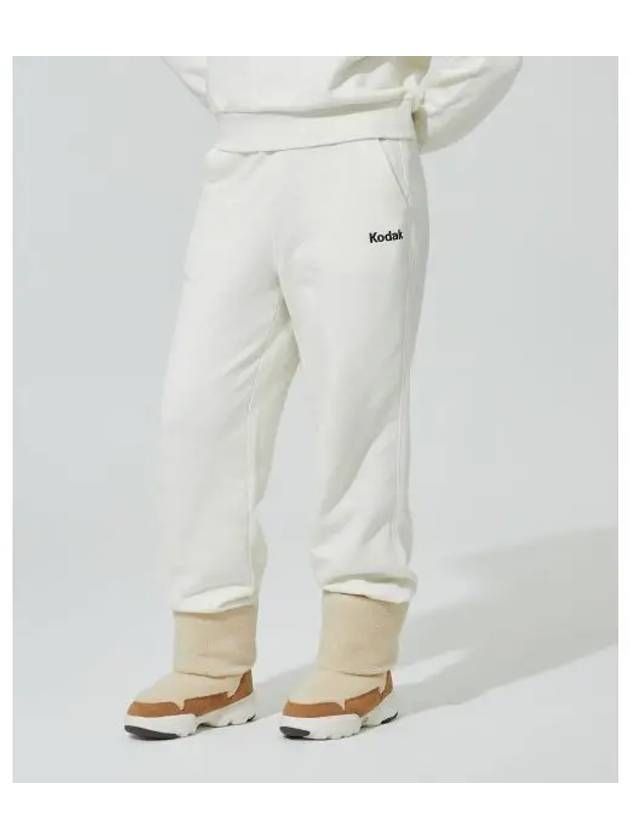 KODAK Rainbow Semi Overfit Jogger Pants IVORY - KODO - BALAAN 1