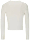 M Valary Ribbed Long Sleeve Knit Top White - DIESEL - BALAAN 4