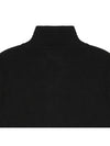 Wappen Patch Half Button Lambswool Knit Top Black - STONE ISLAND - BALAAN 7