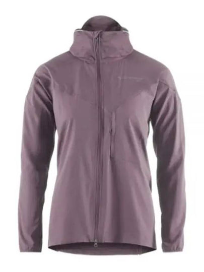 Women's Sif Hooded Windbreaker Boysenberry - KLATTERMUSEN - BALAAN 2