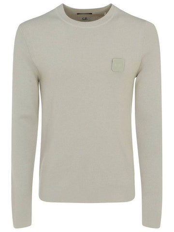 Square Logo Metropolis Wool Knit Top Beige - CP COMPANY - BALAAN 1