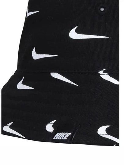 Little Kids Swoosh Print Bucket Hat Black 8A2973 - NIKE - BALAAN 2