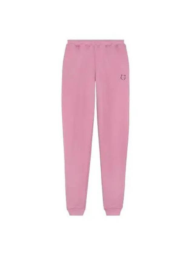 Bold Foxhead Patch Regular Jogger Track Pants Pink - MAISON KITSUNE - BALAAN 1