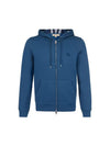 Clarendon Brushed Zip-Up Hoodie Mineral Blue - BURBERRY - BALAAN 1