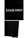 Staff Only Cotton Short Sleeve T-Shirt Black - FENDI - BALAAN 6